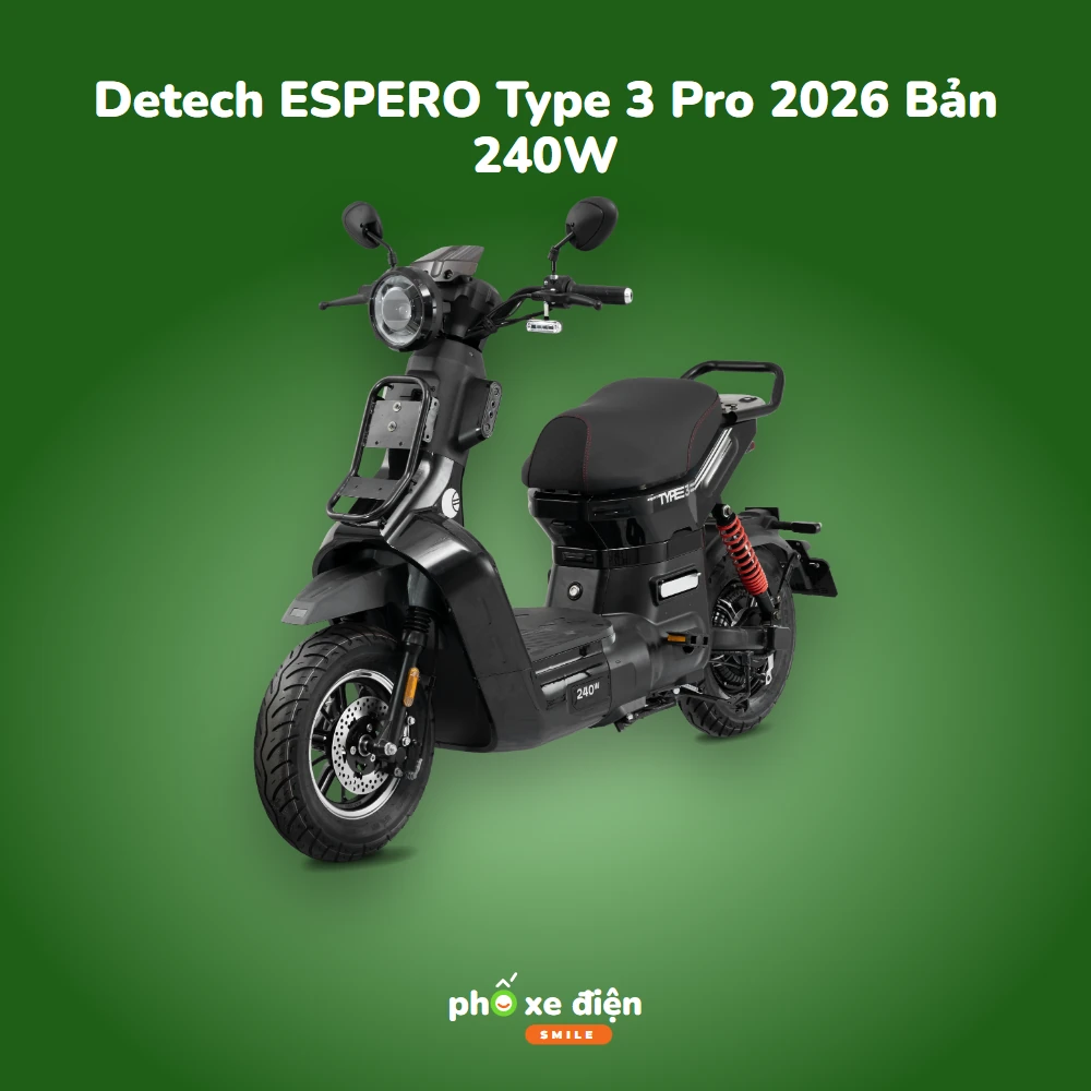 Xe Điện Detech ESPERO Type 3 Pro 2026 Bản 240W