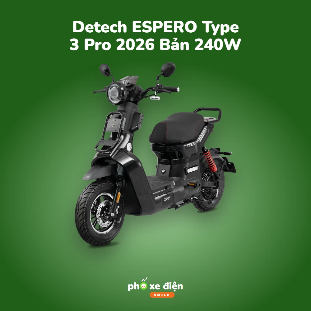 Xe Điện Detech ESPERO Type 3 Pro 2026 Bản 240W