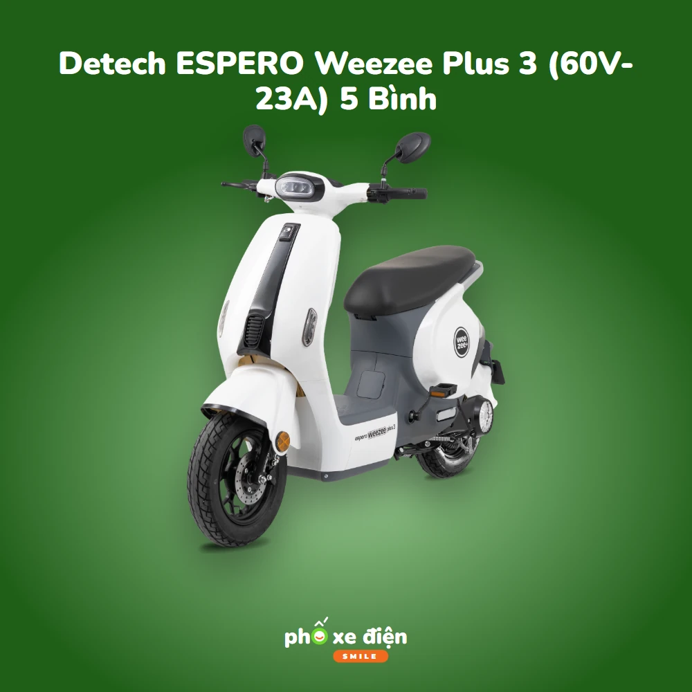 Xe Điện Hottrend Detech ESPERO Weezee Plus 3 (60V-23A) 5 Bình