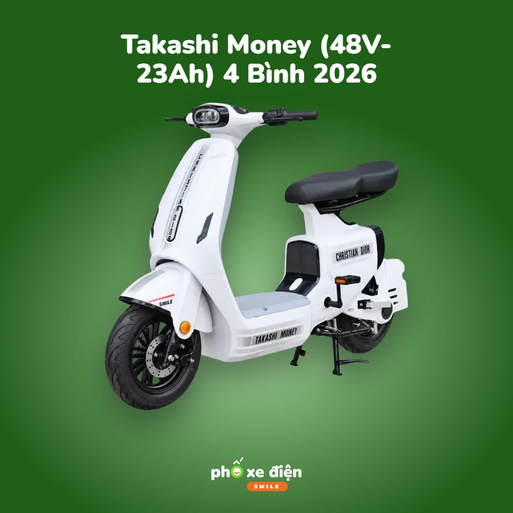 Xe Điện Takashi Money (48V-23Ah) 4 Bình 2026
