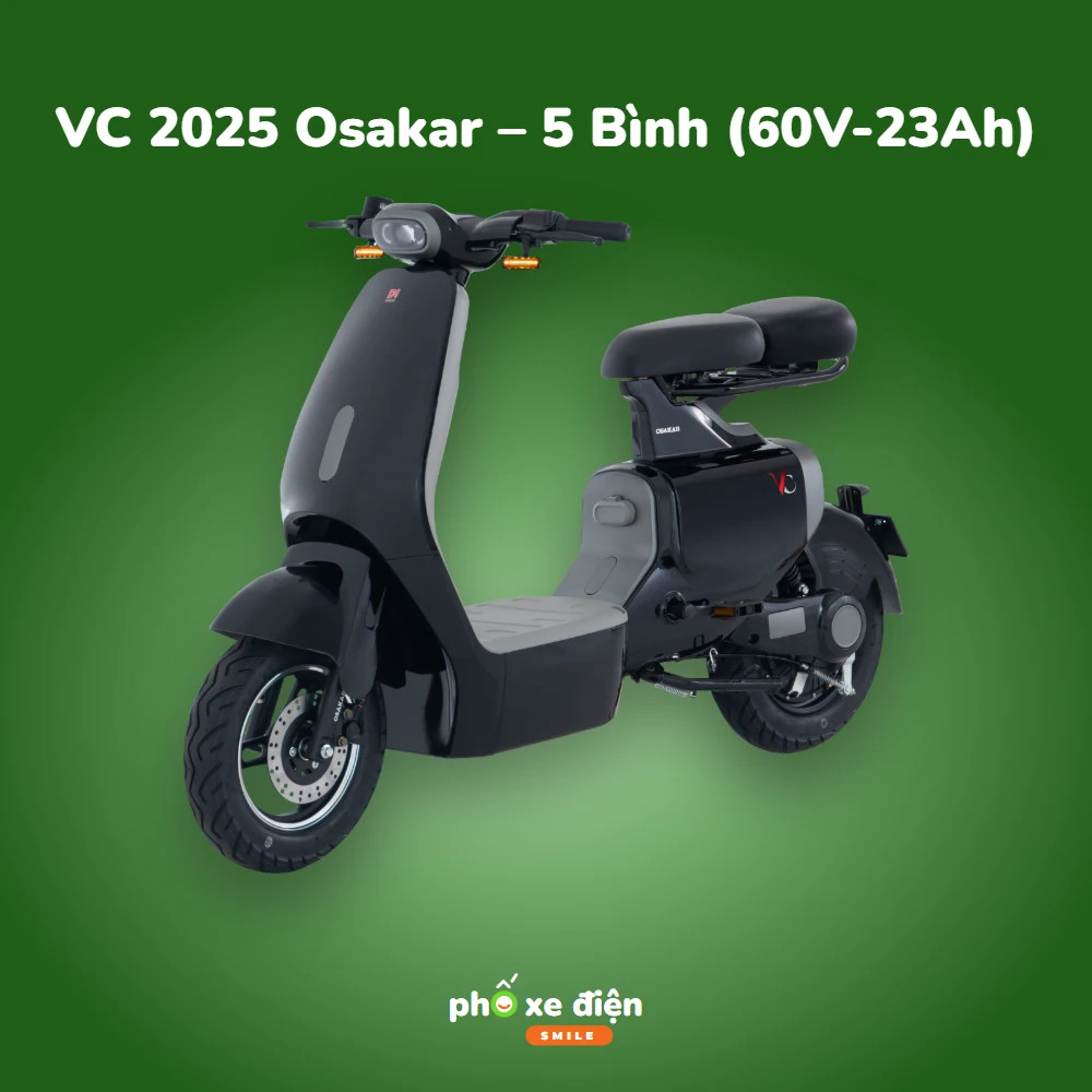 Xe Điện VC 2025 Osakar – 5 Bình (60V-23Ah)