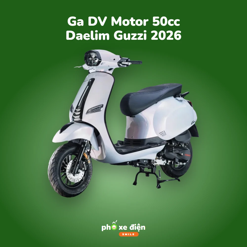 Xe Ga DV Motor 50cc Daelim Guzzi 2026