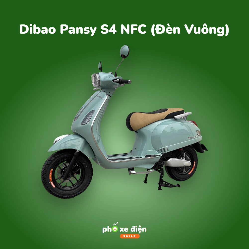 Xe Máy Điện Dibao Pansy S4 NFC (Đèn Vuông)