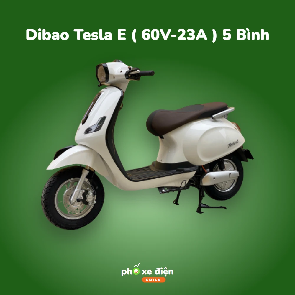 Xe Máy Điện Dibao Tesla E ( 60V-23A ) 5 Bình