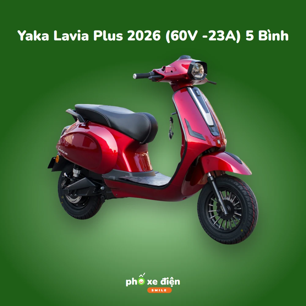 Xe Máy Điện Yaka Lavia Plus 2026 (60V -23A) 5 Bình