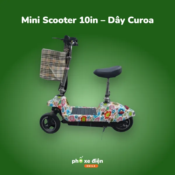 Xe Điện Mini Scooter 10in – Dây Curoa