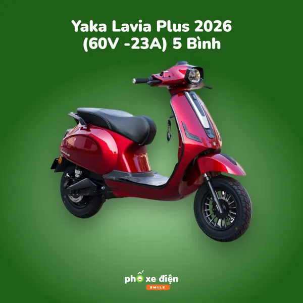 Xe Máy Điện Yaka Lavia Plus 2026 (60V -23A) 5 Bình