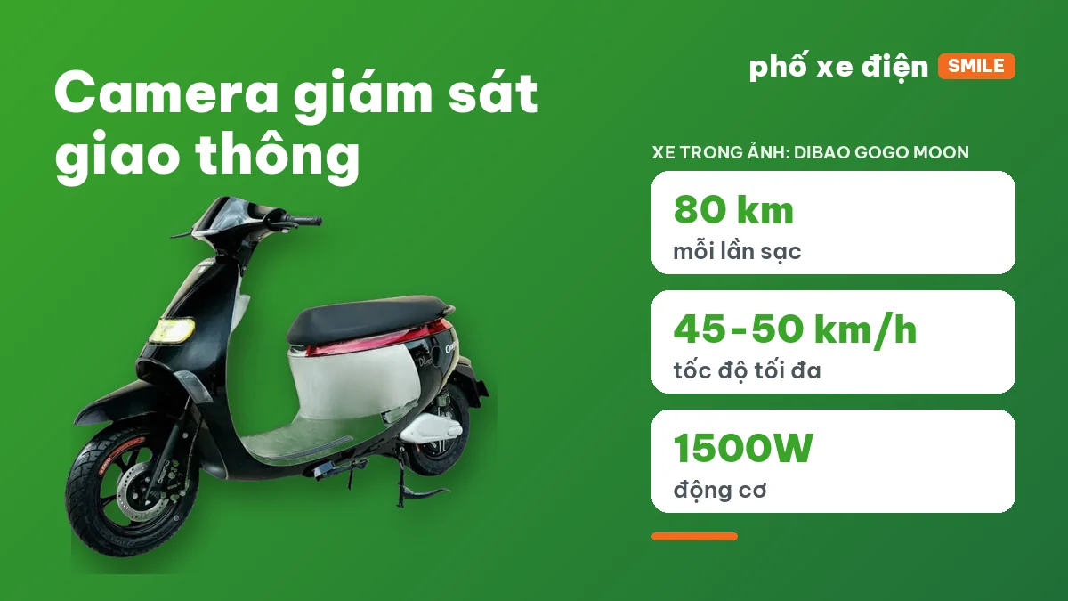 Camera giám sát giao thông trên tuyến đường đô thị