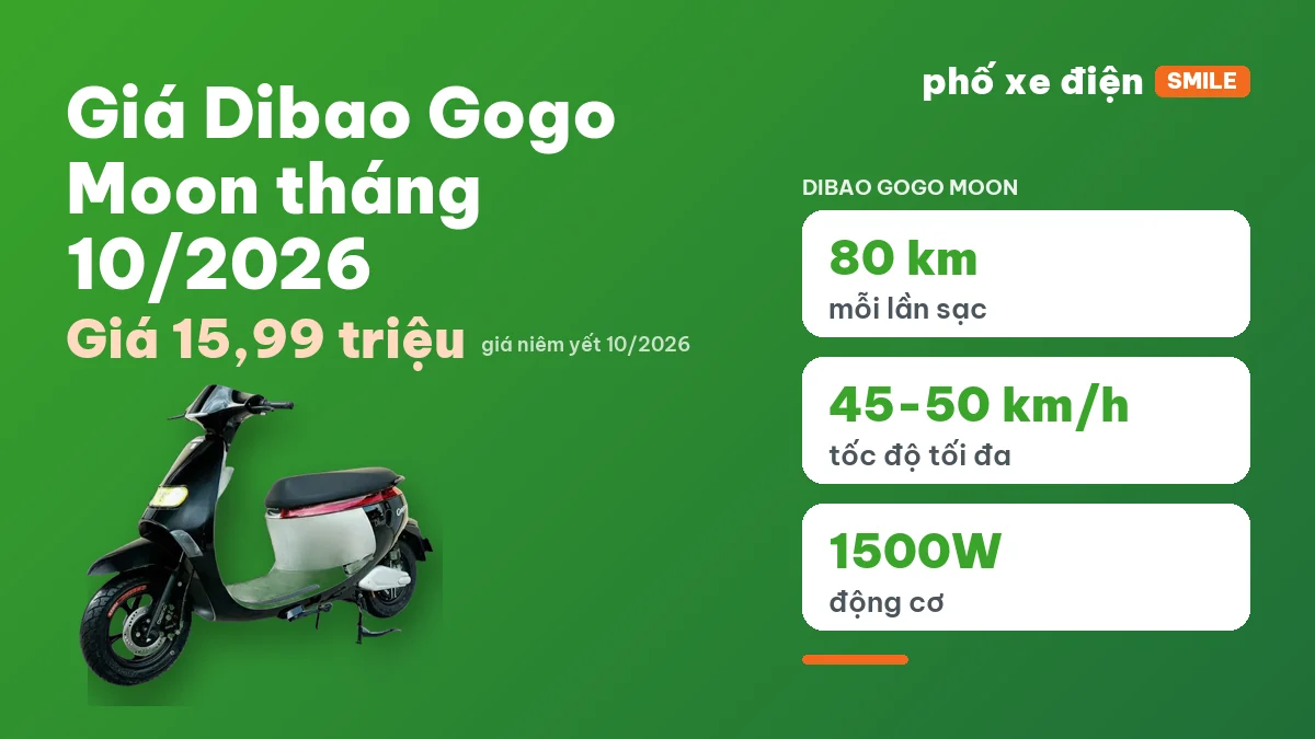 Xe điện Dibao Gogo Moon tại cửa hàng