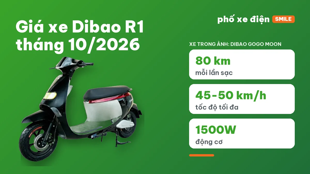 Xe máy điện Dibao R1 tại cửa hàng