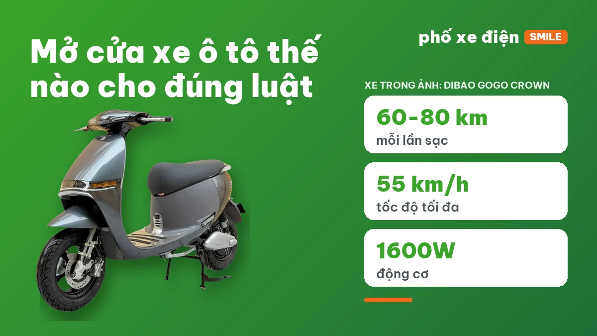 Cửa xe ô tô đang đỗ sát lề đường
