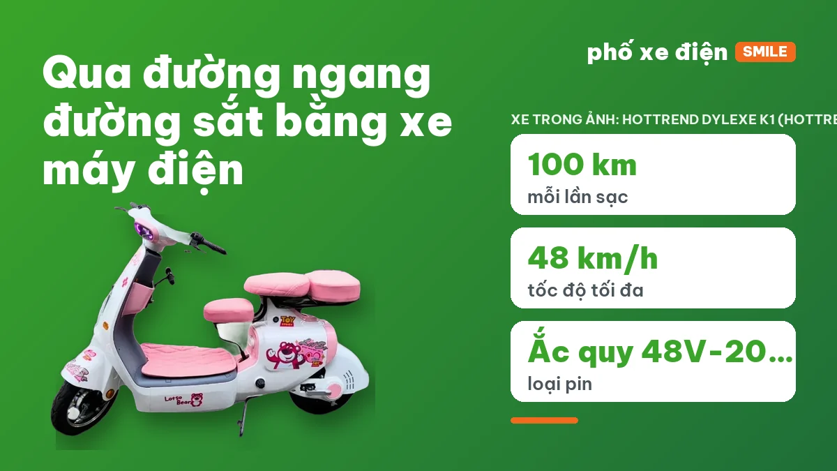Qua đường ngang đường sắt xe máy dừng trước vạch