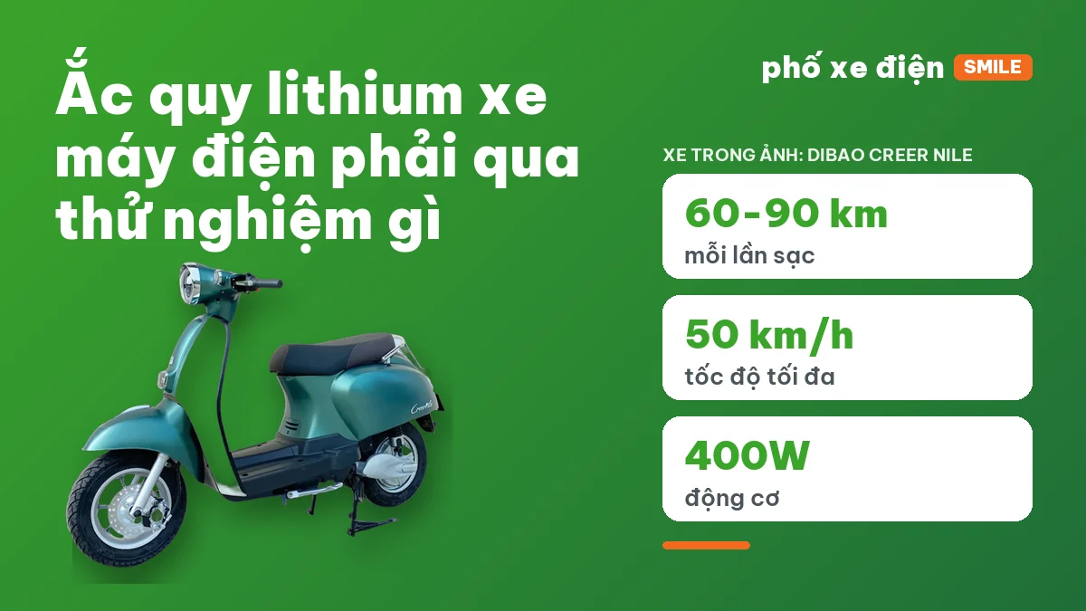 Xe máy điện dùng pin lithium đỗ trước cửa hàng xe điện