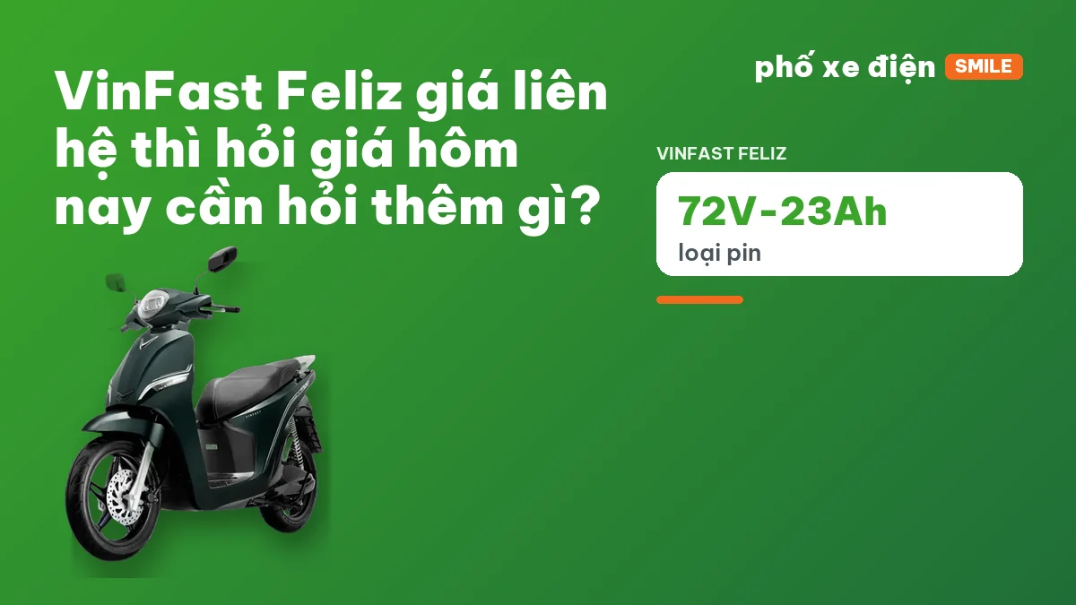 Xe máy điện VinFast Feliz tại cửa hàng