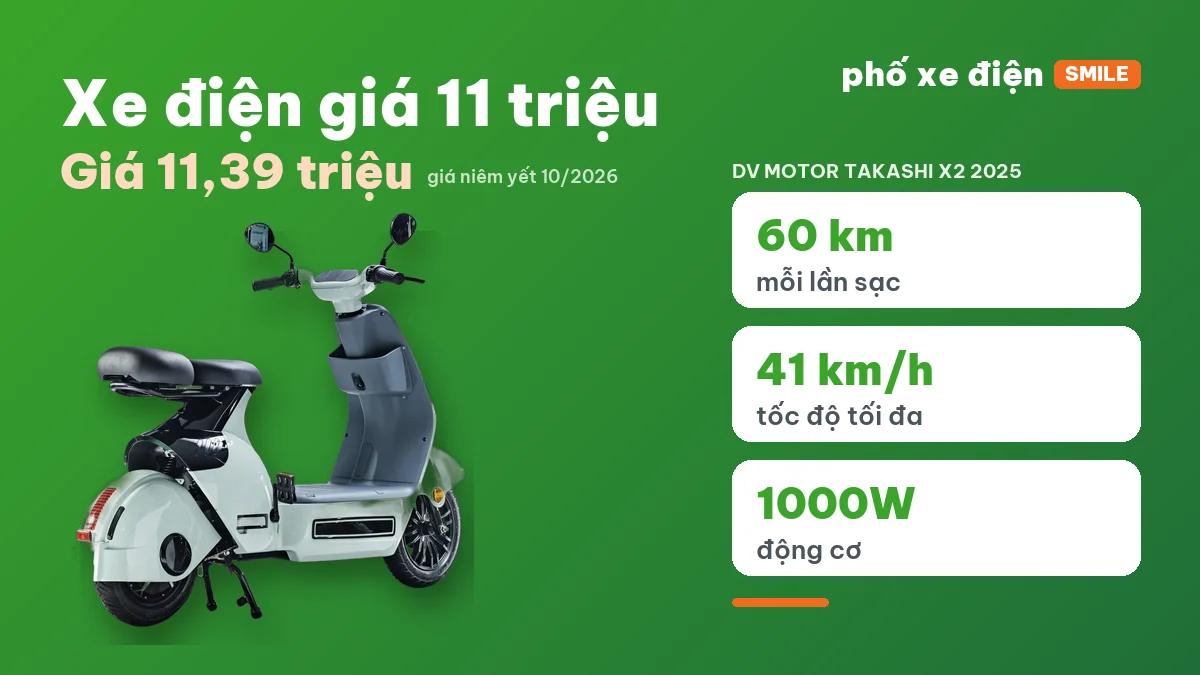 Năm mẫu xe máy điện giá 11 triệu trưng bày tại cửa hàng Phố Xe Điện Smile