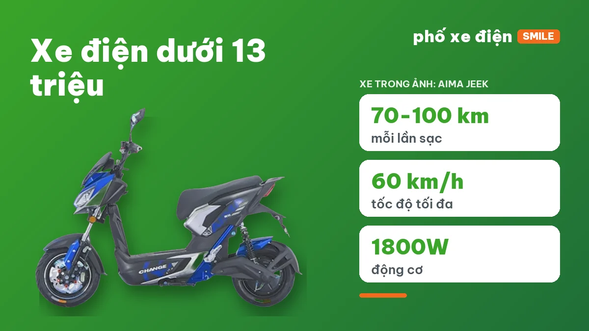 Xe điện dưới 13 triệu Takashi X2, X2 Basic, S8, ESPERO T-Rex và Weezee