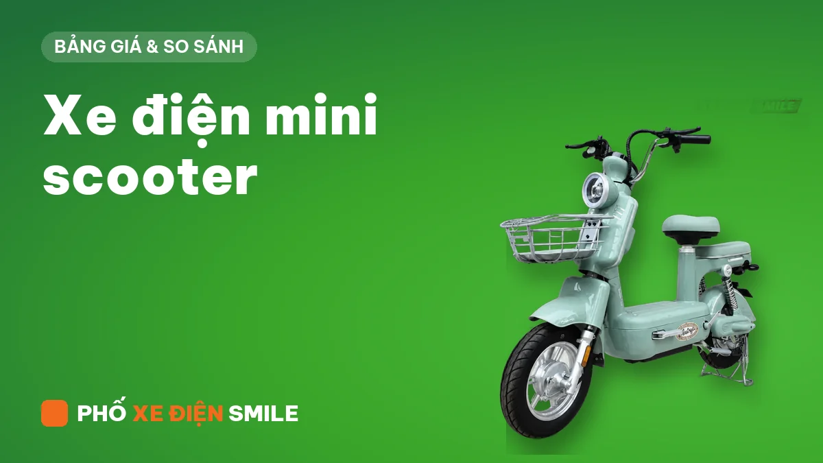 Xe điện mini scooter nhỏ gọn cho quãng đi ngắn