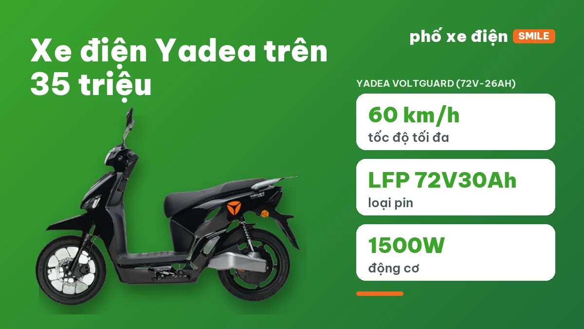 Xe điện Yadea Voltguard U50 đỗ trước cửa hàng