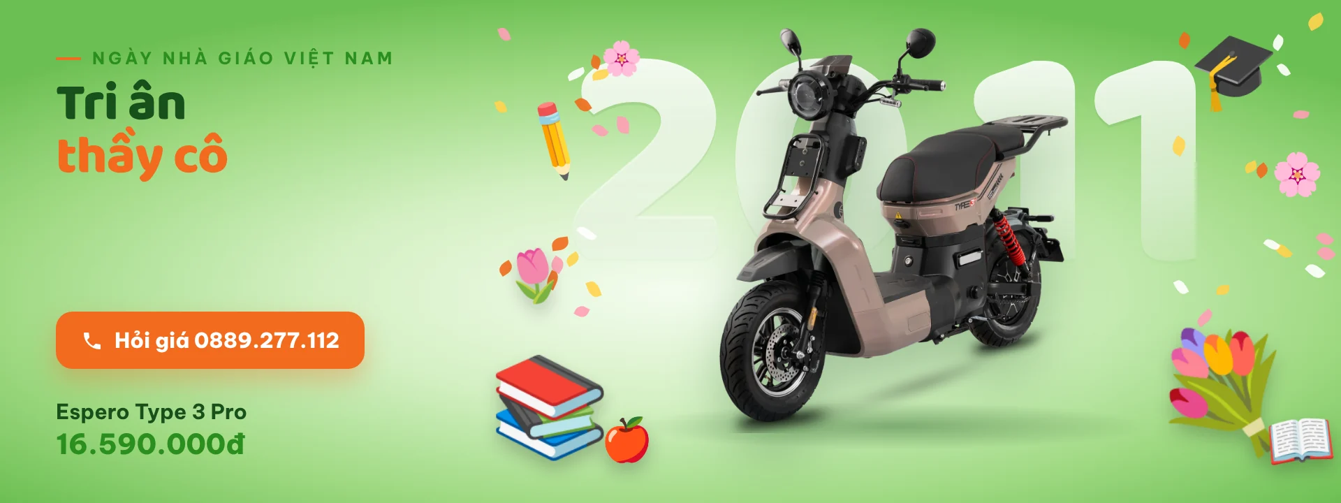 Ngày Nhà giáo 20/11: Espero Type 3 Pro giá 16.590.000đ